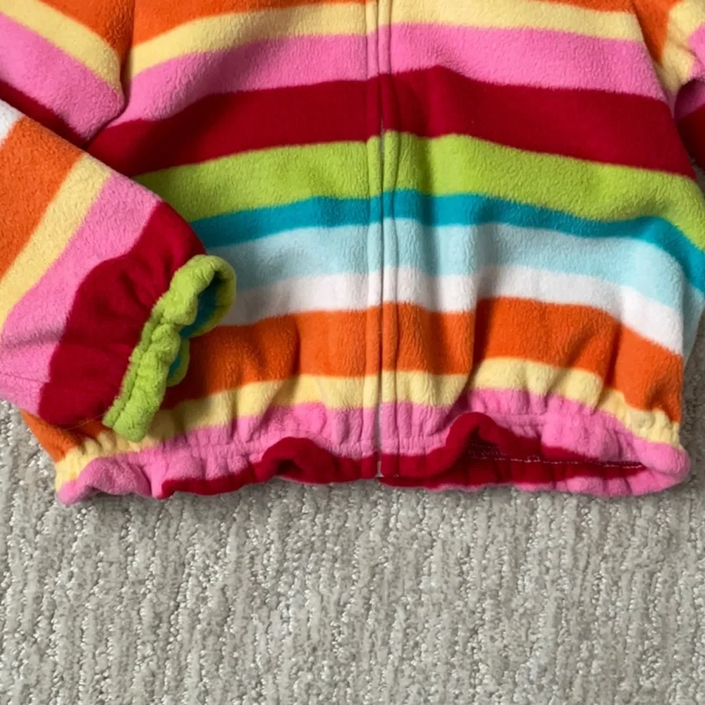 Gymboree Lightweight Hooded Fleece Jacket Size 4-5T Kidcore Nostalgic Playwear